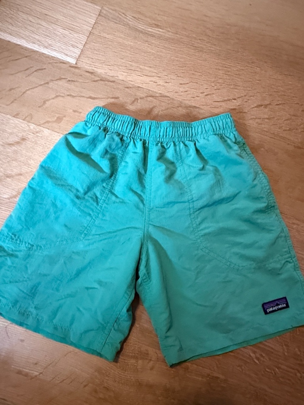 Patagonia Kids Swim Trunks Bright Green